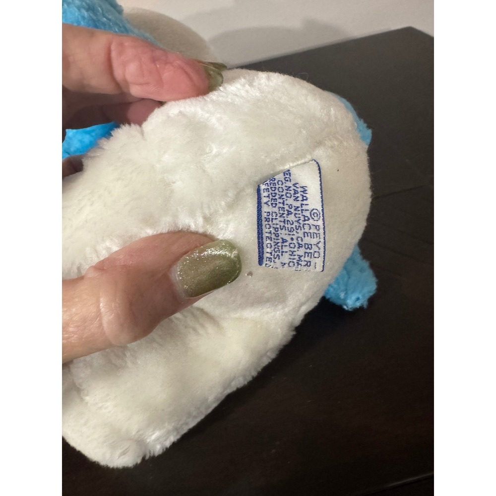 Vintage 1979 Smurf Plush Wallace Berrie & Co Blue White Stuffed Toy Peyo 70s - Picture 4 of 4